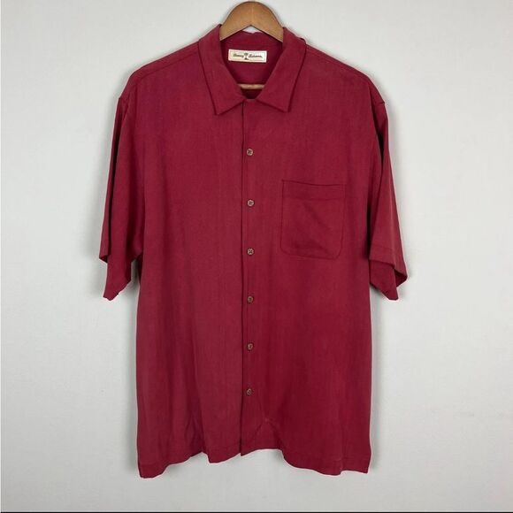 Tommy Bahama Large 100% Silk Embroidered Paradise Plunder Treasure on the Rocks - Picture 2 of 7